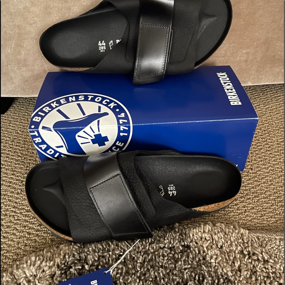 Birkenstock (Kyoto)Slides Black Size 11-11.5 New